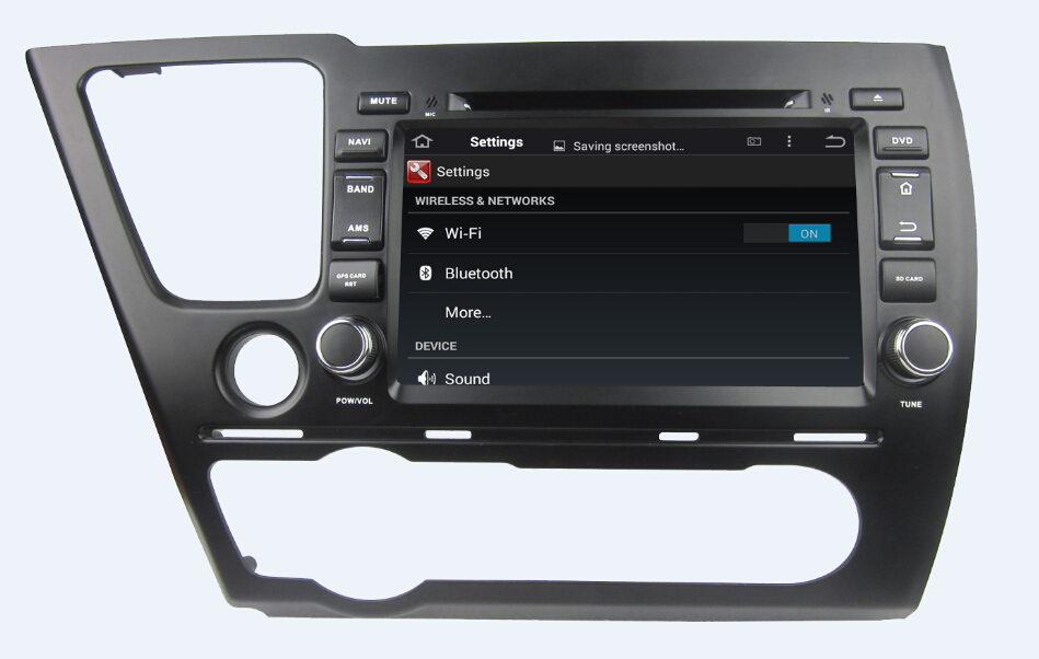 Navigatie Honda civic hybrid vanaf 2013 8 inch android 4.4 dvd